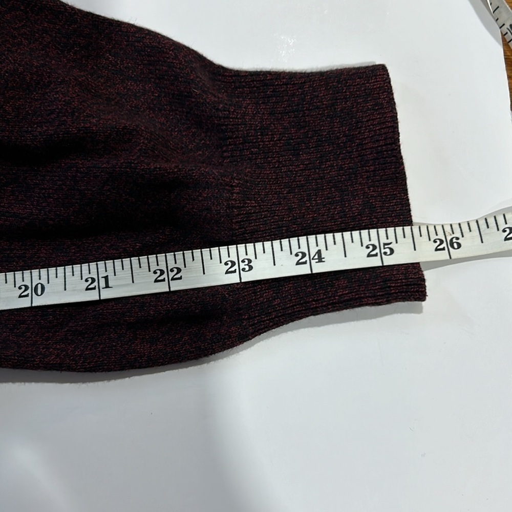 Men's Pierre Cardin V-Neck Sweater Heathered Burgundy Size US L - Picture 7 of 7